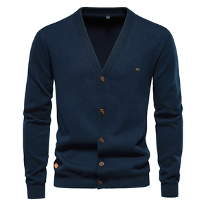 <b>Men</b> Long Sleeve Sweater Button Knit <b>Men</b> <b>Cardigan</b> Sweater Button Front Winter Wear - Product Image 5
