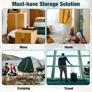 10 Sacchi Sottovuoto Medi Salvaspazio per Vestiti con Pompa Manuale - Soluzione di Stoccaggio Mirata per Viaggi - Product Image 5