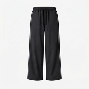 Bulk Order <b>Men</b> Women Trend Streetwear Style Wide Leg Pants Breathable <b>Nylon</b> Casual Trousers - Product Image 1