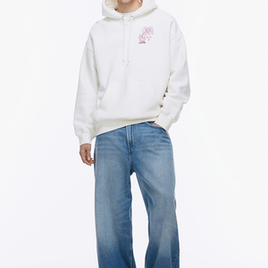 Custom Logo Printing Embroidery Long Sleeve Waffle <b>Pullover</b> <b>Mens</b> Hoodies Sweatshirts Casual Hoodie With Kangaroo Pocket - Product Image 5