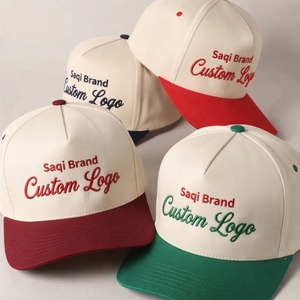 Casquettes de baseball à 5 panneaux personnalisées avec logo brodé ou imprimé, casquettes trucker en coton à calotte rigide et couronne profonde pour mariages et événements sportifs - Product Image 1