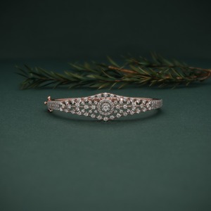 Pulsera de compromiso de oro rosa macizo de 14 quilates con diamantes cultivados en laboratorio para mujer, joyería fina para boda, regalo IGI - Product Image 2