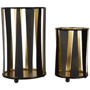 Handmade Gold Candle Holder Luxury Event Styling ProductLuxury Stainless Steel Lantern for Dining <b>Table</b> Restaurant Decor Elegant - Product Image 1