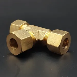 Áp lực cao bspt Brass mạ Công Đoàn TEE chất lượng BT Brass phù hợp cho hệ thống đường ống nén xử lý bề mặt - Product Image 1