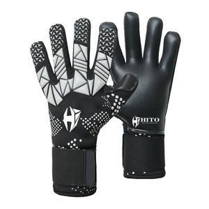 Gants de gardien de but personnalisés de haute qualité, paume avant en latex allemand, dos en silicone imprimé, rouleau négatif, enveloppe du pouce - Product Image 1