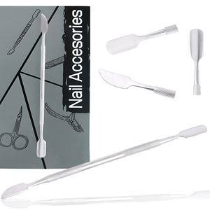 Empujador de Cutículas Profesional de Doble Punta con Agarre Texturizado, Ecológico, de Acero Inoxidable, Novedad 2026, Instrumento de Limpieza y Preparación de Uñas - Product Image 3