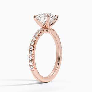 Anillo de Compromiso Amelie Vintage con Tres Piedras de Moissanita, Chapado en Oro de 14K, Engaste de Garras, Certificado GRA, Unisex, para Aniversario de Bodas - Product Image 4