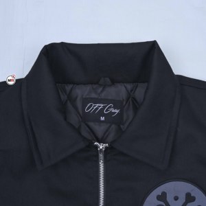 Custom Design <b>Mens</b> Black Bomber <b>Jacket</b> With Checkered Sleeves And OXG Patch Streetwear Style Autumn Wear Zipper Closure <b>Jackets</b> - Product Image 6