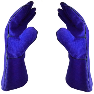 Gants de sécurité industriels de qualité supérieure, résistants aux étincelles, respirants, durables, fabriqués en cuir de vachette pleine fleur pour le soudage - Product Image 2