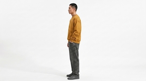 Sweat-shirt à col rond pour homme, coupe ample, manches longues, décontracté, hiver, fabrication sur mesure - Product Image 2