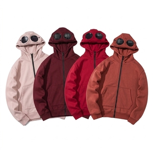 Sweat à capuche personnalisé avec logo, effet délavé, en coton respirant, séchage rapide, manches longues, fermeture éclair intégrale, capuche à visière ronde pour homme - Product Image 2
