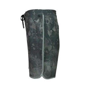 Shorts cargo amples en jean délavé vintage pour hommes, respirants, taille mi-haute, tricotés, couleur foncée, pour l'été - Product Image 6