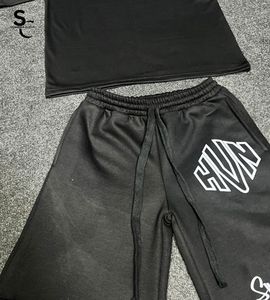 Conjunto de Camiseta y Pantalones Cortos Estampados de Alta Calidad Personalizados, 100% Algodón, Tejido Transpirable y Ecológico, Elástico en Cuatro Direcciones, Ligero, para Verano - Product Image 3