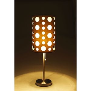 Lampada da Tavolo Retrò 30 Pollici in Grigio/Bianco, Illuminazione in Stile Vintage Elegante - Product Image 1