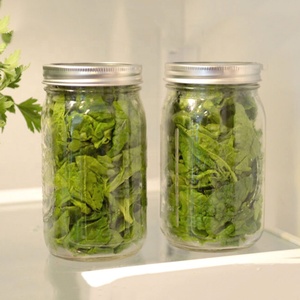 Bocaux en verre à large ouverture de 32 OZ avec couvercle à vis en acier inoxydable de 86 mm pour la fermentation des légumes et des fruits - Product Image 1