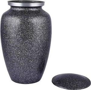 Urne funéraire en aluminium de style américain, écologique, personnalisable, avec incrustation de nacre, pour adulte, capacité de 200 pouces cubes, comprend - Product Image 6