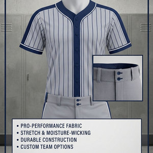 Tenue d'équipe de baseball professionnelle avec chemise et pantalon assortis, vêtements de sport respirants et performants, ensemble d'uniformes de baseball personnalisés - Product Image 6