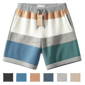 Shorts décontractés pour hommes à motifs élégants, designs intelligents, taille élastique avec cordon de serrage, vêtements de sport, vêtements de sport, vêtements d'extérieur, pantalon court tendance - Product Image 5