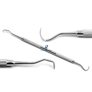 Stainless Steel Jacquette Scaler Double Ended Dental Instrument Knurled Grip Silver Manual Class I - Product Image 6
