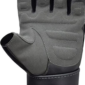Gants de cyclisme demi-doigts en cuir respirant et durable, couleur personnalisable, unisexe, ajustement parfait, pour sports de plein air et musculation - Product Image 6