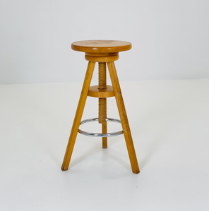 Silla de Bar de Estilo Occidental Moderno, Taburete de Madera con Asiento Acolchado de PU para Cocina, Hogar, Bar, Cafetería, Hotel, Comedor - Product Image 1