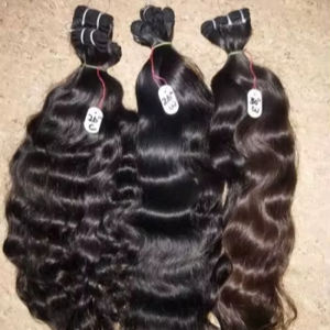 Extension de cheveux humains Remy indiens vierges de meilleure qualité. Les meilleures tailles texture attrayante cheveux humains Remy indiens bruts - Product Image 1