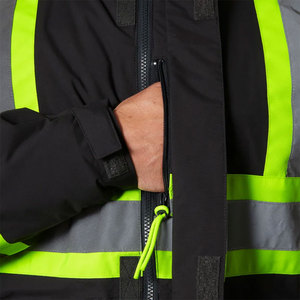 High Visibility Safety <b>Jacket</b> for <b>Men</b> Hi Vis <b>Reflective</b> Construction Working Waterproof Raining Security <b>Jackets</b> - Product Image 5