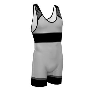 ชุดซิงเกิลเล็ตมวยปล้ำแบบซับลิเมชั่น น้ำหนักเบา แห้งเร็ว พิมพ์โลโก้ได้ตามต้องการ ผ้าเนื้อคอมเพรสชั่นประสิทธิภาพสูง ยืดหยุ่นพอดีตัว ชุดยูนิฟอร์มทีม - Product Image 1