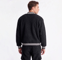 Veste universitaire Sherpa personnalisée en gros, veste bomber en polaire douce pour hommes et femmes, veste Teddy chaude d'hiver, fabricant OEM ODM