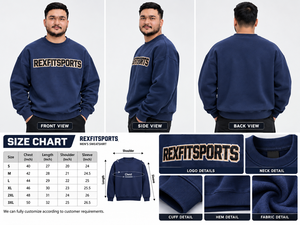Sudadera Personalizada para Hombre, Venta al Por Mayor OEM, Sudadera de Cuello Redondo, Felpa de Algodón, Ropa Deportiva, Fabricante y Proveedor - Product Image 4