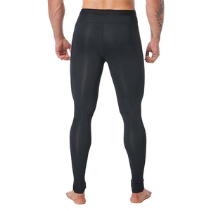 Hot Sale Latest Style <b>Men</b> Legging Cotton/Bamboo Fiber Breathable Elastic Waist Comfortable Yoga Wear Full Length Solid Pattern - Product Image 2