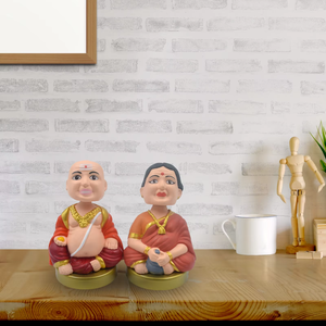 Eco-Friendly Grandparents Bobblehead-Celebrate Unconditional Love with Christmas <b>Keepsake</b> - Product Image 1