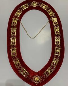 BEST ACTION PRODUCTS Collier chaîne Royal Arch Chapter - Plaqué or, velours violet, orné de bijoux, modèle CC-1000 pour chiens - Product Image 2