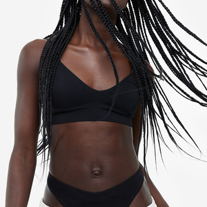 Ensemble deux pièces de lingerie féminine : strings, collants, shorts en résille, tenues de yoga, blouses, en Spandex/Coton sans couture, pour soirées - Product Image 2