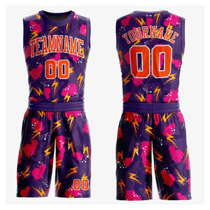 Ensembles d'uniformes de basketball sans manches personnalisés par sublimation, vêtements de sport unisexes 100 % polyester respirant, séchage rapide, antibactérien, tout usage - Product Image 1