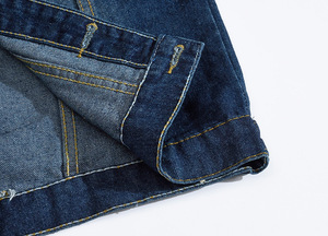 Chaleco vaquero estilo streetwear para hombre, clásico con botones, sin mangas, de algodón grueso, para hombres. - Product Image 4
