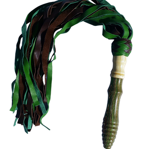 Fouet flexible avec pompons lisses et poignée antidérapante pour taquiner et frapper, crée des sensations électrifiantes - Produits équestres - Product Image 3