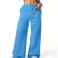 Pantalon de jogging en molleton brossé pour femme, collection hiver, avec logo personnalisé, programme fournisseur, respirant, écologique, design 2-en-1