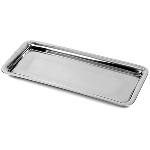 Bandeja de Servicio de Acero Inoxidable de Alta Calidad con Asas, Elegante Plato Rectangular para Hotel y Hogar, Bandeja de Servicio Metálica - Product Image 2