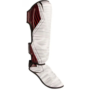 Best OEM Custom Logo PU Leather Boxing Gloves with Shin Pad Low Price Muay Thai <b>Trainer</b> Shin Guard Protective Features - Product Image 3