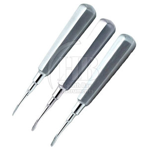 Kit d'instruments d'élévateurs dentaires manuels en acier inoxydable, finition lisse, construction robuste, poignée ergonomique, professionnel - Product Image 5