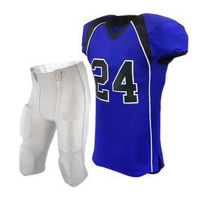 Ensemble d'uniformes de football américain haut de gamme : Maillot anti-humidité et pantalon de football confortable pour équipes - Product Image 3