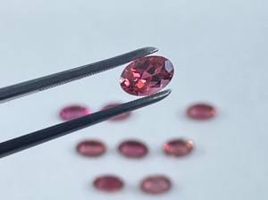 Turmalina Rosa Facetada de Forma Ovalada, Piedra Preciosa Suelta Calibrada, Lote para Fabricación de Joyería Natural - Product Image 6