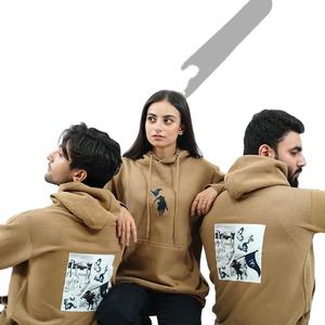 สินค้ามาใหม่ 2026/27 ชุดเซ็ตแทรคสูทผู้ชายแบบ 2 ชิ้น ซิปเต็มตัว มีฮู้ด ล้างสีแบบแอซิดวอช สีพื้น ไซส์พลัส สไตล์ลำลอง สปอร์ต สำหรับฤดูหนาว - Product Image 1