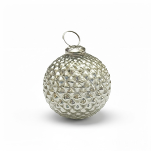 เครื่องประดับตกแต่งต้นคริสต์มาสทรงกลมแก้วเมอร์คิวรี่ลายนูน รุ่น VIXM14007 ขายดีอันดับต้นๆ |   ชุดตกแต่งวันหยุดสุดหรูหราสำหรับตกแต่งบ้านและงานปาร์ตี้ - Product Image 1