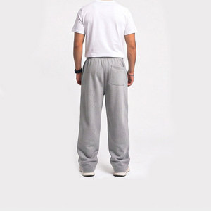 Pantalones Deportivos Econex de Alta Calidad para Hombre, Pantalones de Chándal Grises de Algodón, Cintura Elástica, Transpirables, Casuales y Holgados - Product Image 4