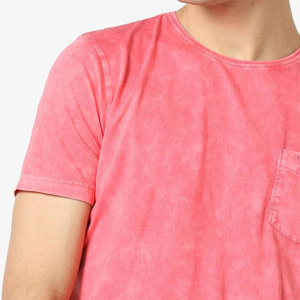 T-shirt Homme Ample en Coton 100% Écologique de Haute Qualité, Délavé à l'Acide, Couleur Unie, Tendance, Anti-Boulochage, Prix Bas, Idéal pour Tenues Formelles - Product Image 4