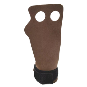 Gants de sport en cuir à 2 trous avec support de poignet réglable pour la musculation et l'entraînement de force, unisexe, poignée de gymnastique à 2 trous - Product Image 3