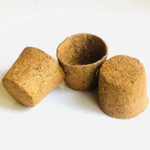 Macetas de fibra de coco natural, paquetes de macetas de coco de fábrica directa, soporta bajo costo de envío - Product Image 3