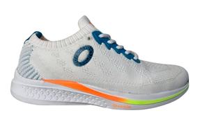 Wypex, calzado deportivo azul y blanco de alta calidad, tela tejida transpirable para todos los estilos de moda, caja antideslizante con forro de malla - Product Image 2